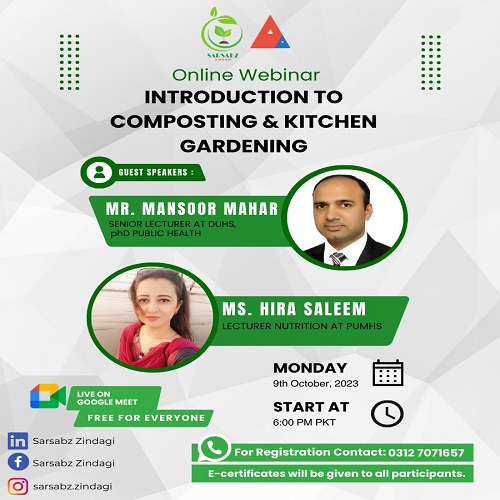 Read more about the article One-Day Webinar on Composting And Kitchen Gardening