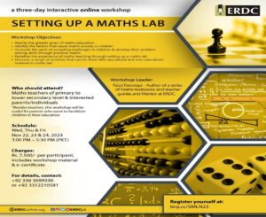 Read more about the article A 03-Day Interactive Online Workshop on Setting up A Maths Lab