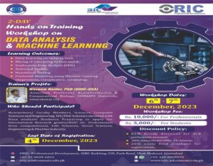 Read more about the article 02-day Hands-on Training Workshop on Data Analysis & Machine Learning