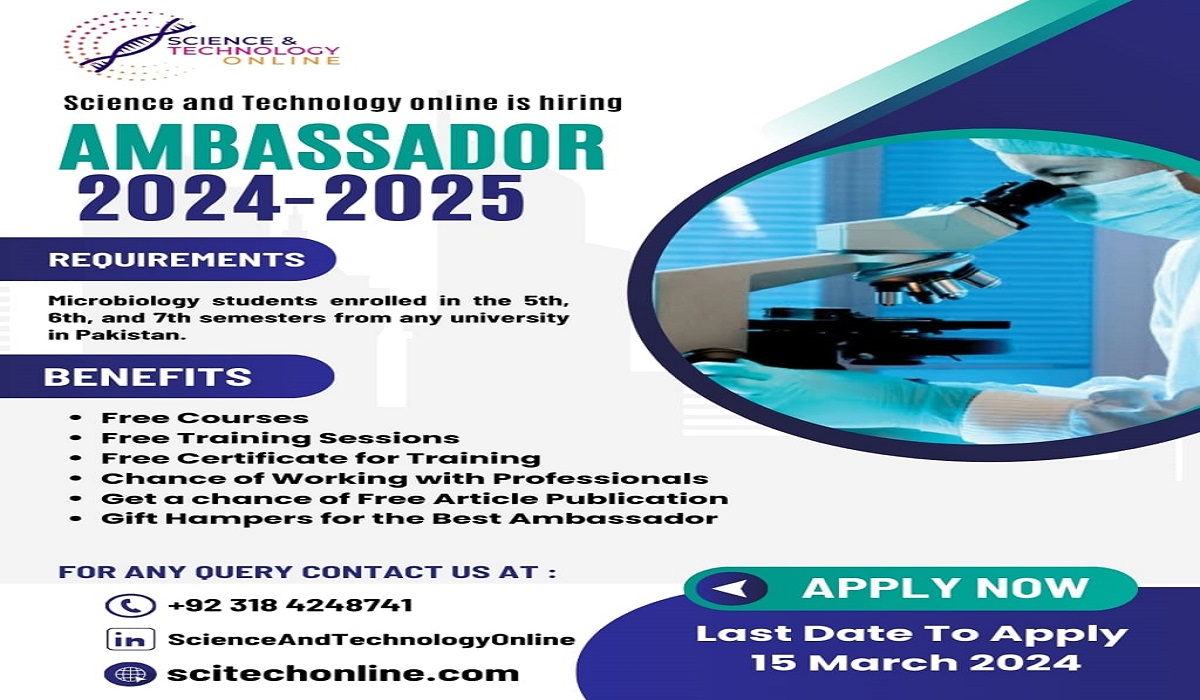 You are currently viewing Event: Science and Technology Online Ambassadorship program 2024-2025