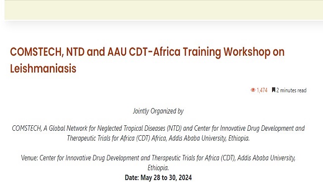 You are currently viewing Event: COMSTECH, NTD and AAU CDT-Africa training Workshop on Leishmaniasis