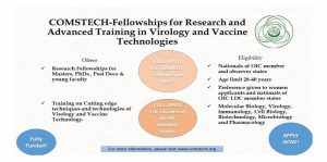 Read more about the article Program: COMSTECH-Fellowships for Research and Advanced Training in Virology and Vaccine Technologies