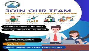 Read more about the article Program: 03 Months Paid Internship Program organized by Regional Studies Islamabad