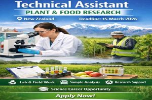Read more about the article Event: Technical Assistant – Lab & Field Work – New Zealand