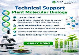 Read more about the article Job: Technical Support-Plant Molecular Biology – (ICBA)