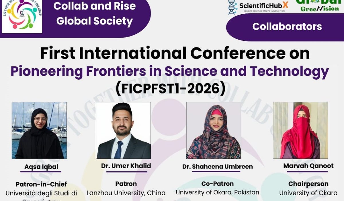 Event:  International Conference on Pioneering Frontiers in Science and Technology (FICPFST- 2026)