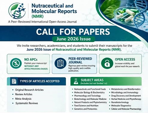 Event: Nutraceuticals and Molecular Reports (NMR), Call for Papers 2026