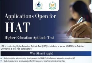 Read more about the article Event: Applications Open For Higher Education Aptitude Test (HAT)