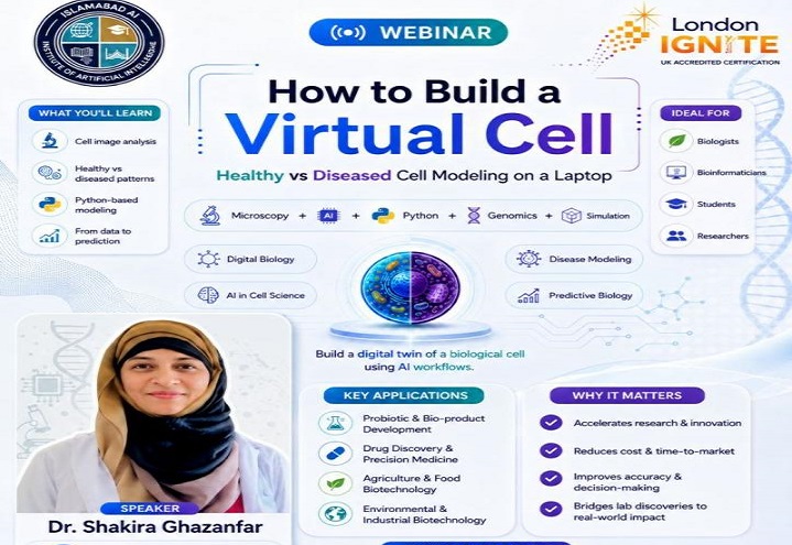 Event: Webinar on How To Build A Virtual Cell – Healthy vs Diseased Cell Monitoring