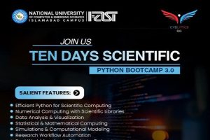 Read more about the article Event: Ten Days Scientific Python Bootcamp 3.0 – FAST University Islamabad